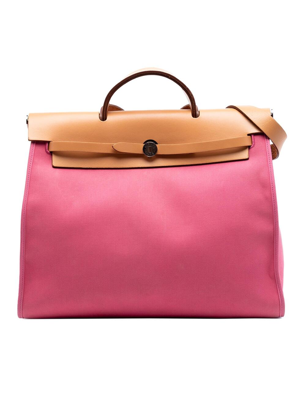 Hermes Herbag Zip Leather And Toile 39 #311340H24B